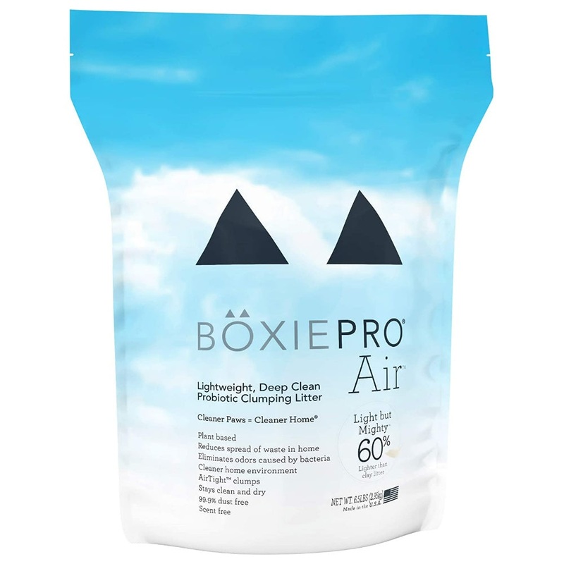 BoxiePro Air Lightweight Deep Clean Probiotic Clumping Litter 6.5 Lb Bag