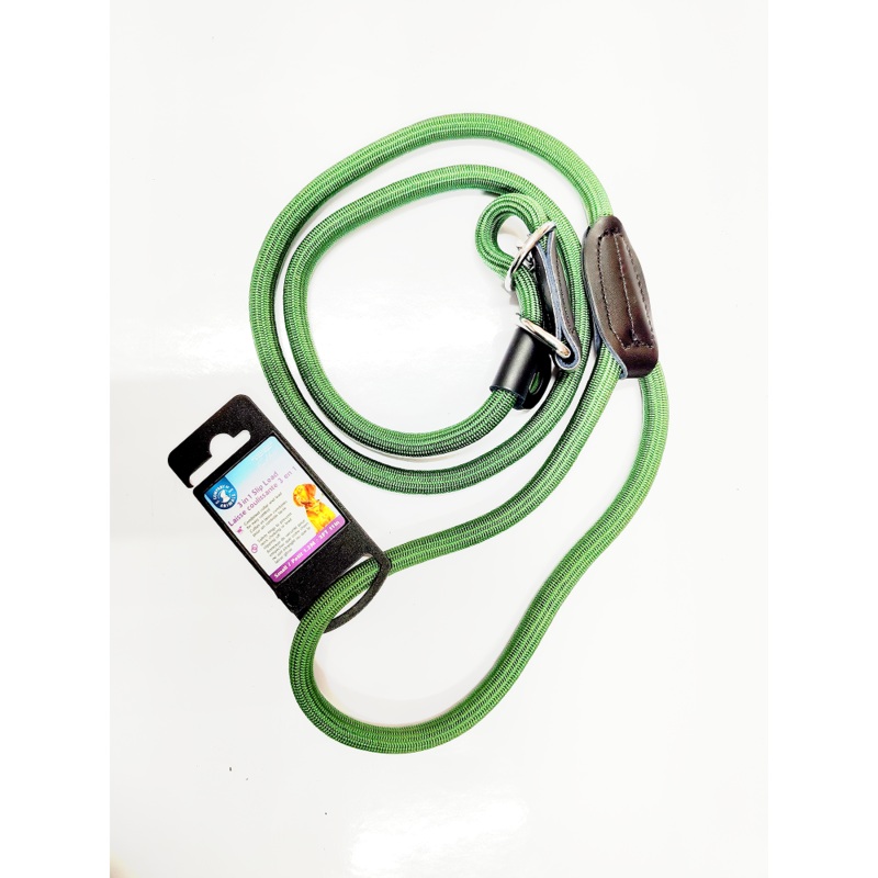 Pet Head 3 In 1 Slip Lead Leash for Dogs (Green) S