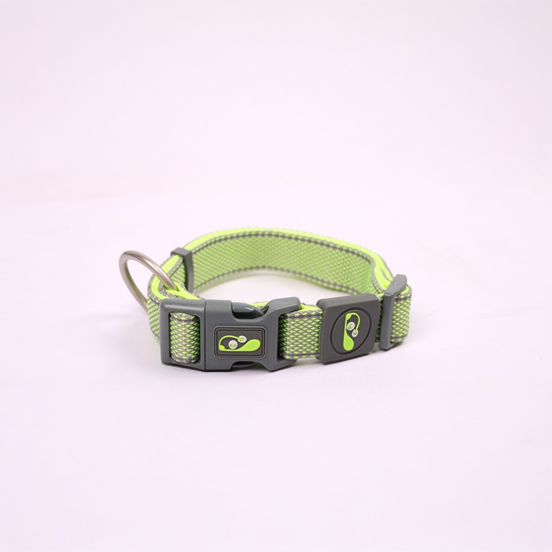 Skatrs Adjustable Collar for Dogs and Cats (Neon Green) S:11-14 in Neck