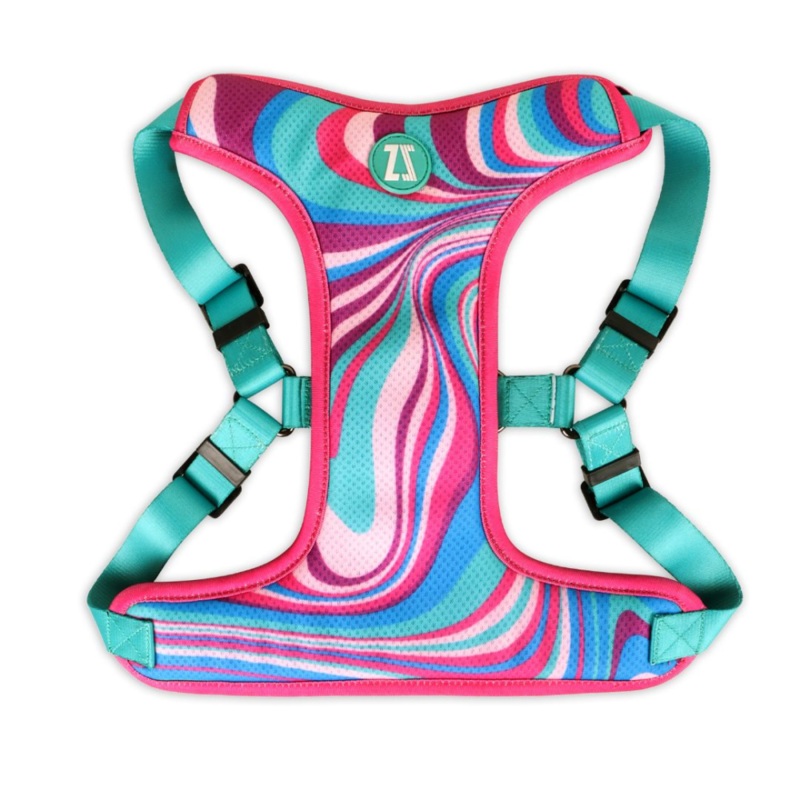 Zoomiez Adjustable Fuse Printed Step in Mesh Harness for Dogs XS