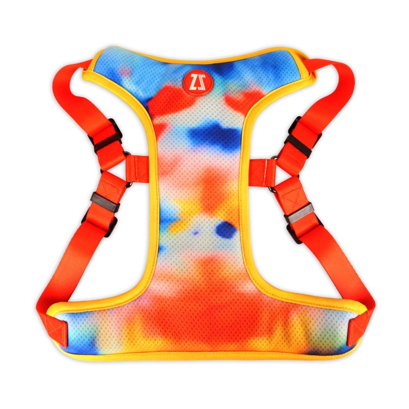 Zoomiez Adjustable Splash Printed Step in Mesh Harness for Dogs XS