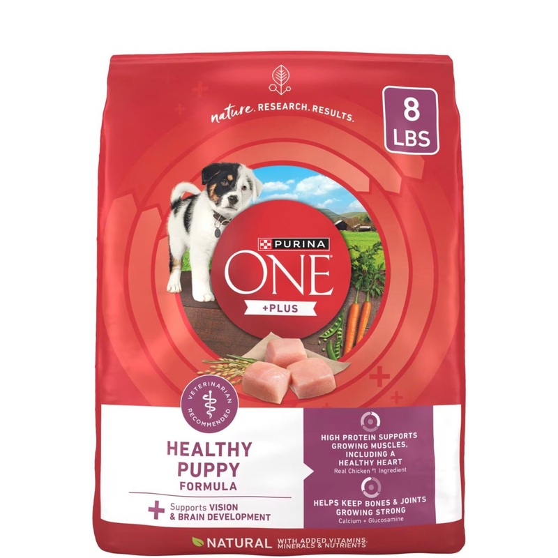 Purina ONE Plus High Protein Natural Healthy Formula with Vitamins Minerals & Nutrients Dry Puppy Food, 8 lbs.