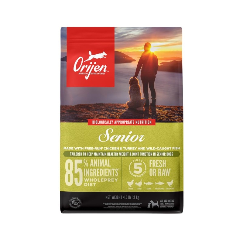 Orijen Senior Dry Dog Food  Grain-Free & Nutrient-Rich, 4.5 lb