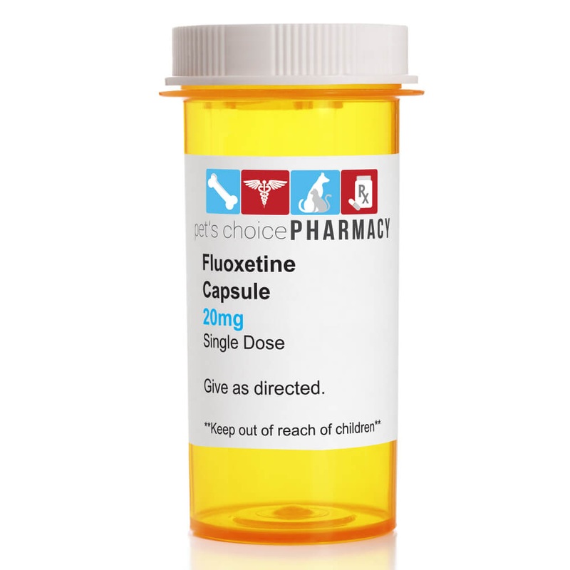 Rx Fluoxetine (Generic) Capsules for Dogs & Cats 10 mg 100 capsules