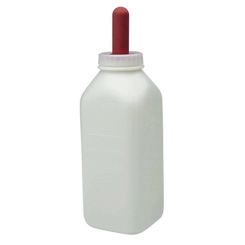 Calf Bottle with Screw-On Nipple Replacement Screw Cap Only