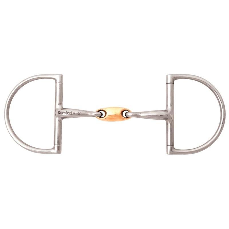 JP Korsteel Copper Link Hunter Dee Snaffle Bit 5 in
