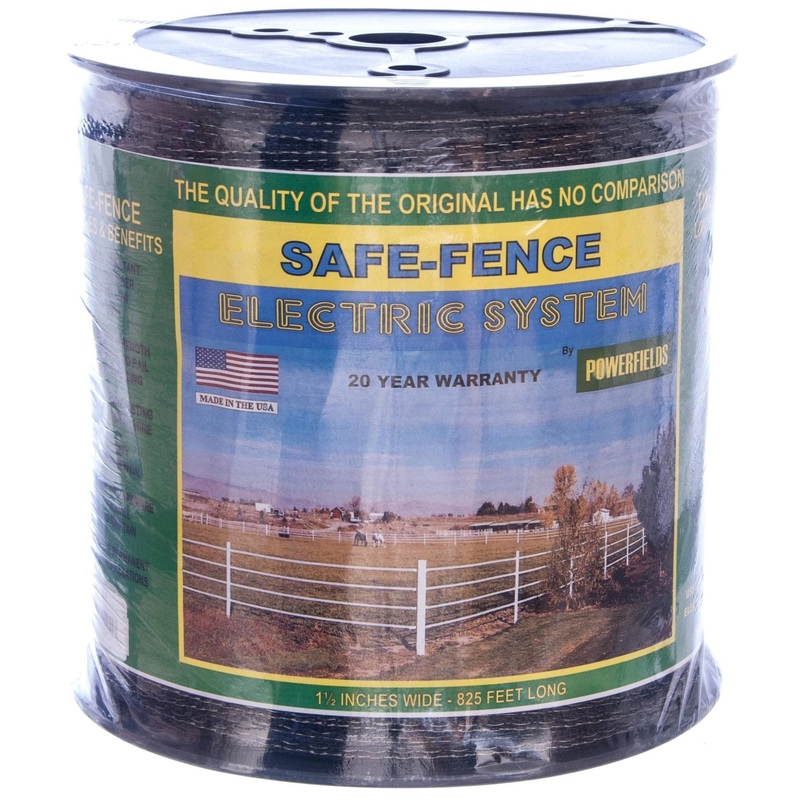 Farm Guardian 1.5″ Poly Tape, 825 ft White 825 ft