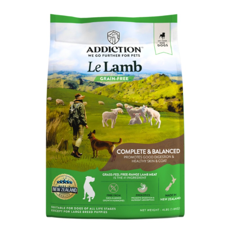 Addiction Dry Dog Food (Le Lamb) 4lb