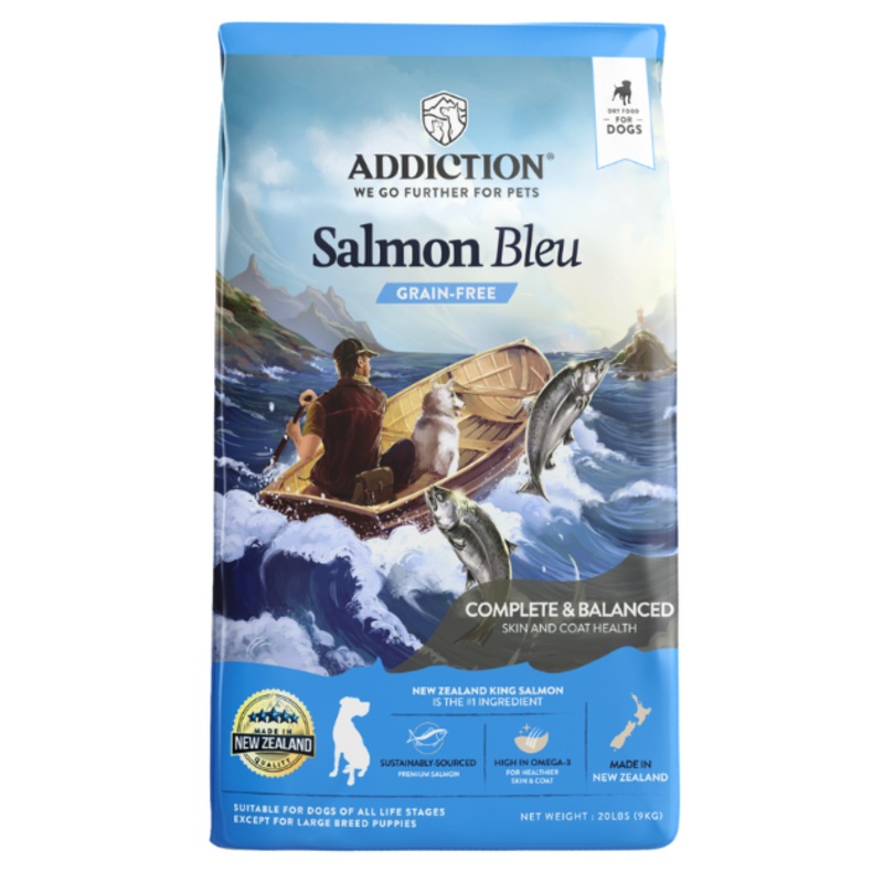 Addiction Dry Dog Food (Salmon Bleu ADULT) 4lb